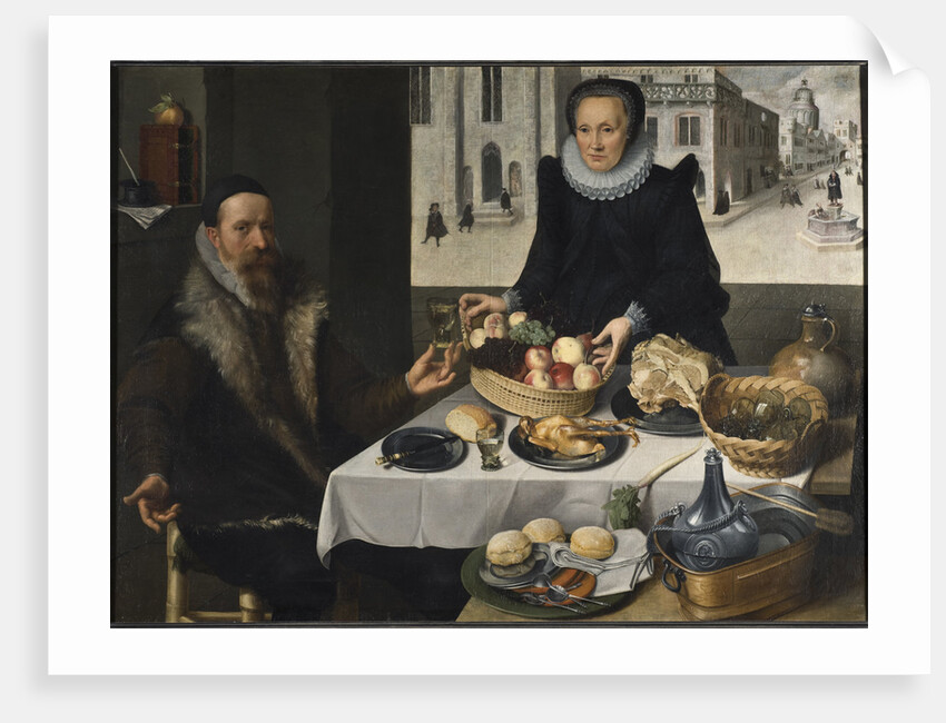 Double Portrait of an Elderly Couple by Anonymous