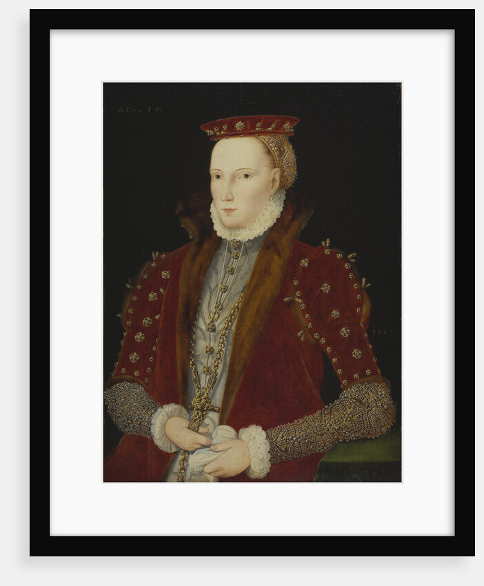 Portrait of Queen Elizabeth I of England (The Gripsholm Portrait), 1563 by Anonymous