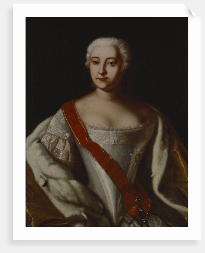 Portrait of Empress Elizabeth of Russia by Anonymous