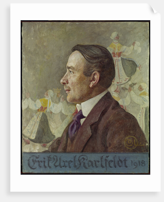 Portrait of the poet Erik Axel Karlfeldt, 1918 by Anonymous