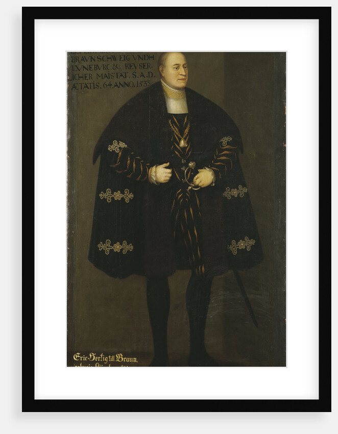 Portrait of Duke Eric I of Brunswick-Lüneburg, Prince of Calenberg-Göttingen, 1667 by Anonymous
