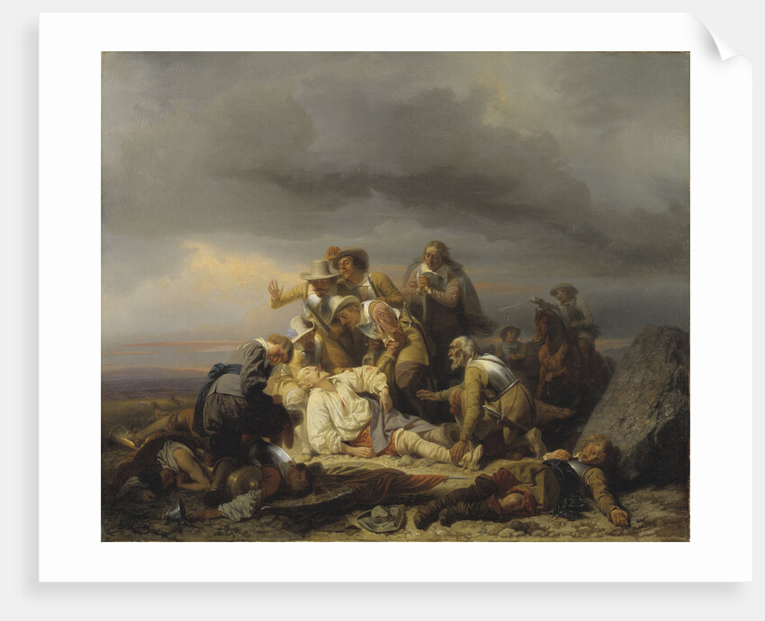Finding the Body of King Gustav II Adolf of Sweden after the Battle of Lütze, 1855 by Anonymous