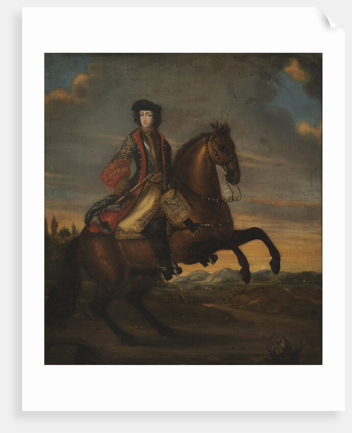 Portrait of Frederick IV, Duke of Holstein-Gottorp on Horeback, 1689 by Anonymous