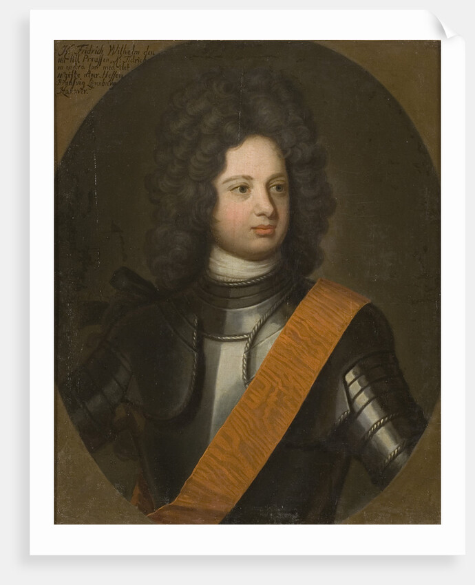 Portrait of Frederick William I, King in Prussia, Early 18th cen by Anonymous