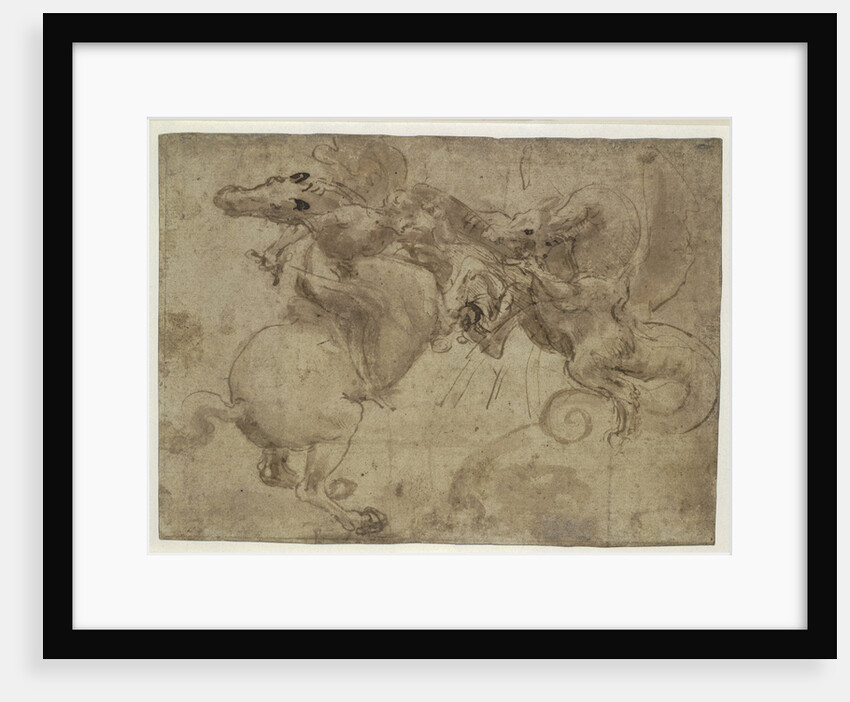 The Dragon fight, ca 1479 by Anonymous