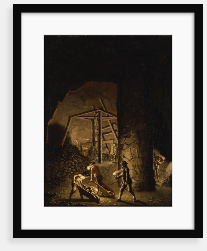 Gallery in Falun Copper Mine, ca 1784 by Anonymous