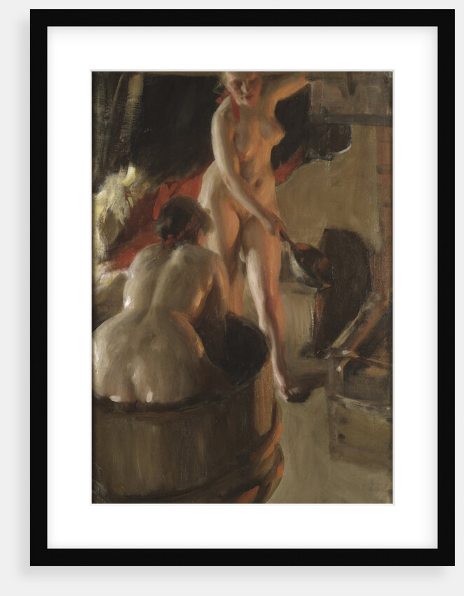 Girls from Dalarna Having a Bath, 1906 by Anonymous