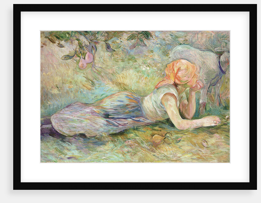 Reclining shepherdess, 1891 by Anonymous