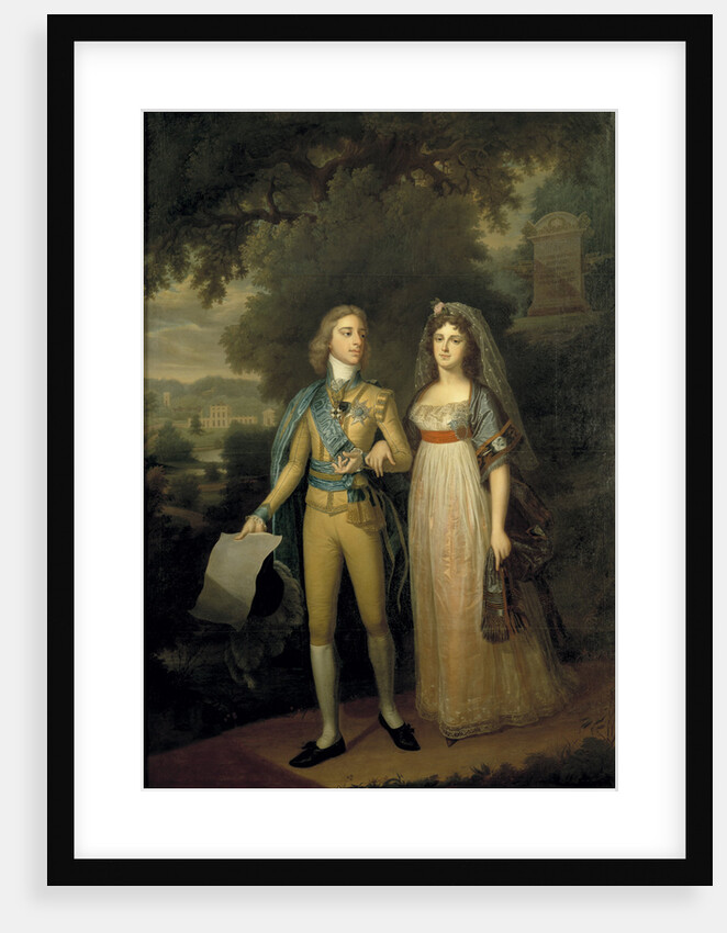Portrait of Gustav IV Adolf of Sweden and Frederica Dorothea Wilhelmina of Baden (1781-1 by Anonymous