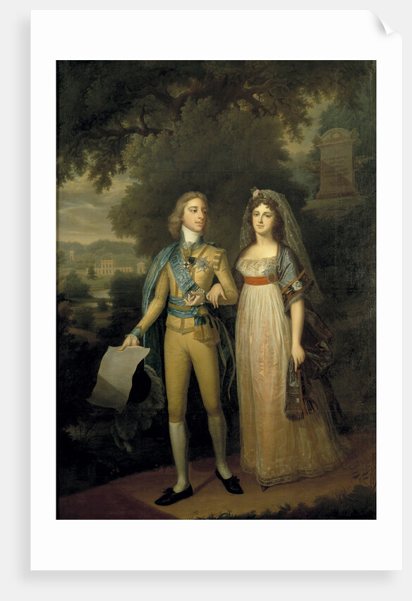 Portrait of Gustav IV Adolf of Sweden and Frederica Dorothea Wilhelmina of Baden (1781-1 by Anonymous