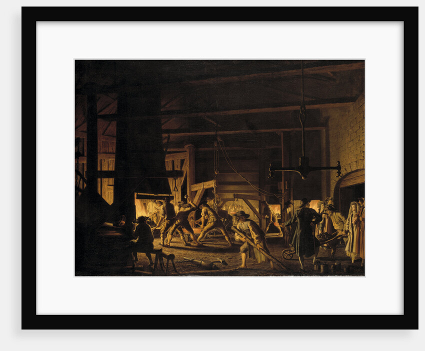 Visit to the Anchor Forge at Söderfors, 1782 by Anonymous