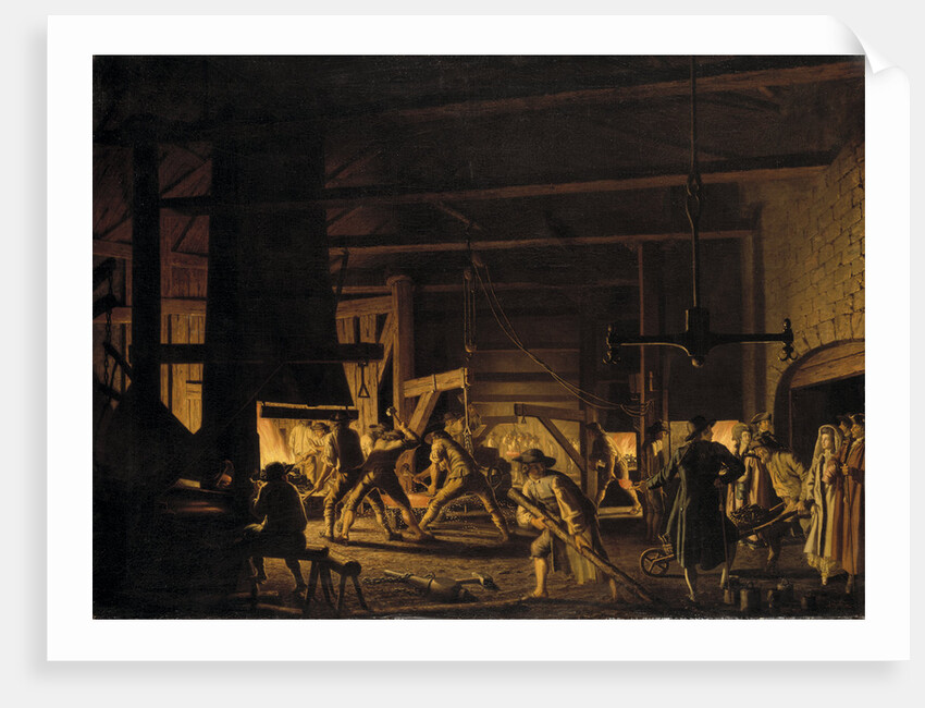 Visit to the Anchor Forge at Söderfors, 1782 by Anonymous