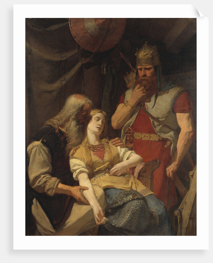 Örvar-Oddr informs Ingeborg about Hjalmars death, 1859 by Anonymous