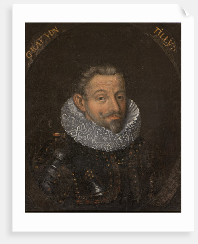 Portrait of Johann Tserclaes, Count of Tilly by Anonymous