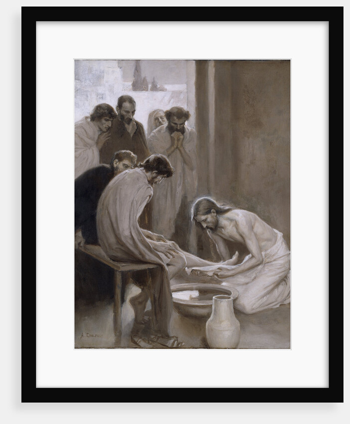 Christ washing the Feet of the Disciples, 1898 by Anonymous