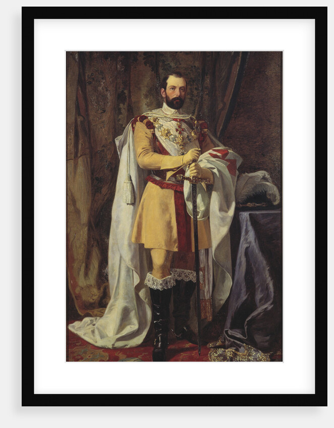 Portrait of the King Charles XV of Sweden, 1861 by Anonymous