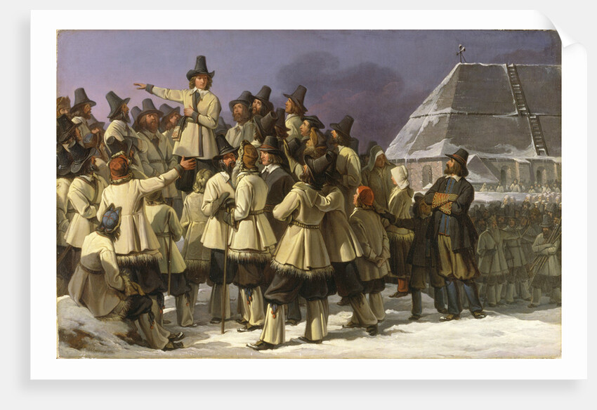 King Gustav Vasa of Sweden Addressing Men from Dalarna in Mora, 1836 by Anonymous