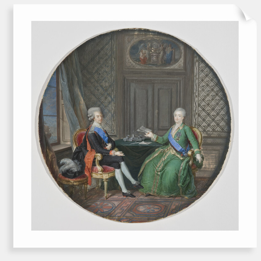 King Gustav III of Sweden and Catherine II of Russia in Fredrikshamn, 1784 by Anonymous