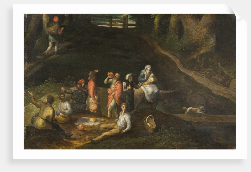Landscape with the Holy Family, 1573 by Anonymous
