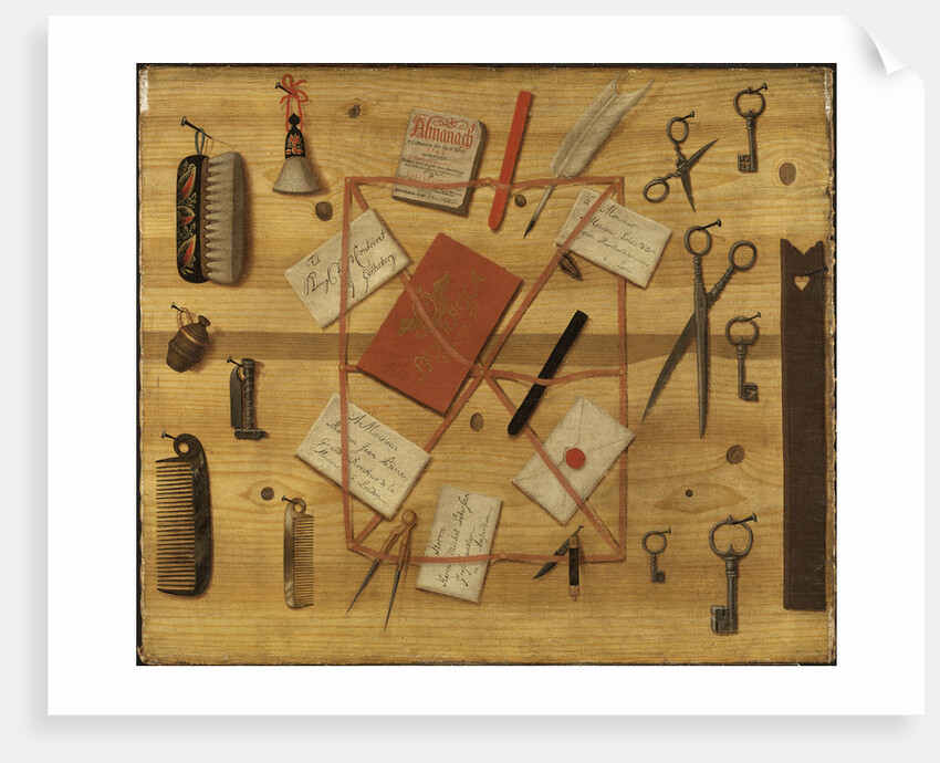 Letter Rack. Trompe-loeil, 1748 by Anonymous