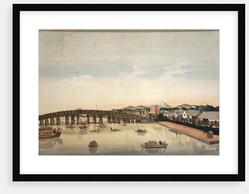 View of the Ryogokubashi over the Sumidagawa River in Edo, 1823-1829 by Anonymous