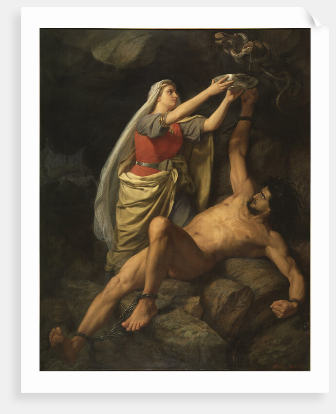 Loki and Sigyn, 1863 by Anonymous