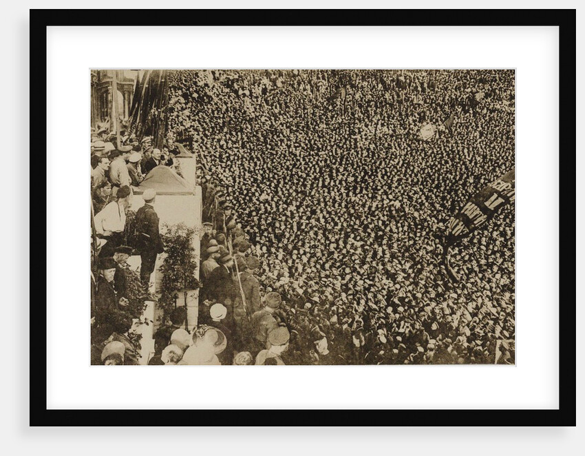 Vladimir Lenin at the opening ceremony of the II Comintern World Congress in Petrograd on July 19, 1 by Anonymous
