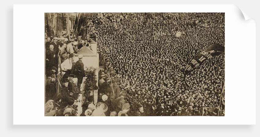 Vladimir Lenin at the opening ceremony of the II Comintern World Congress in Petrograd on July 19, 1 by Anonymous