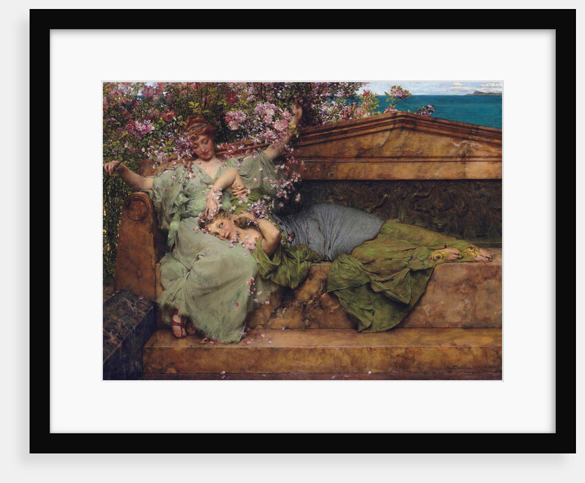 In a rose garden, 1890 by Anonymous