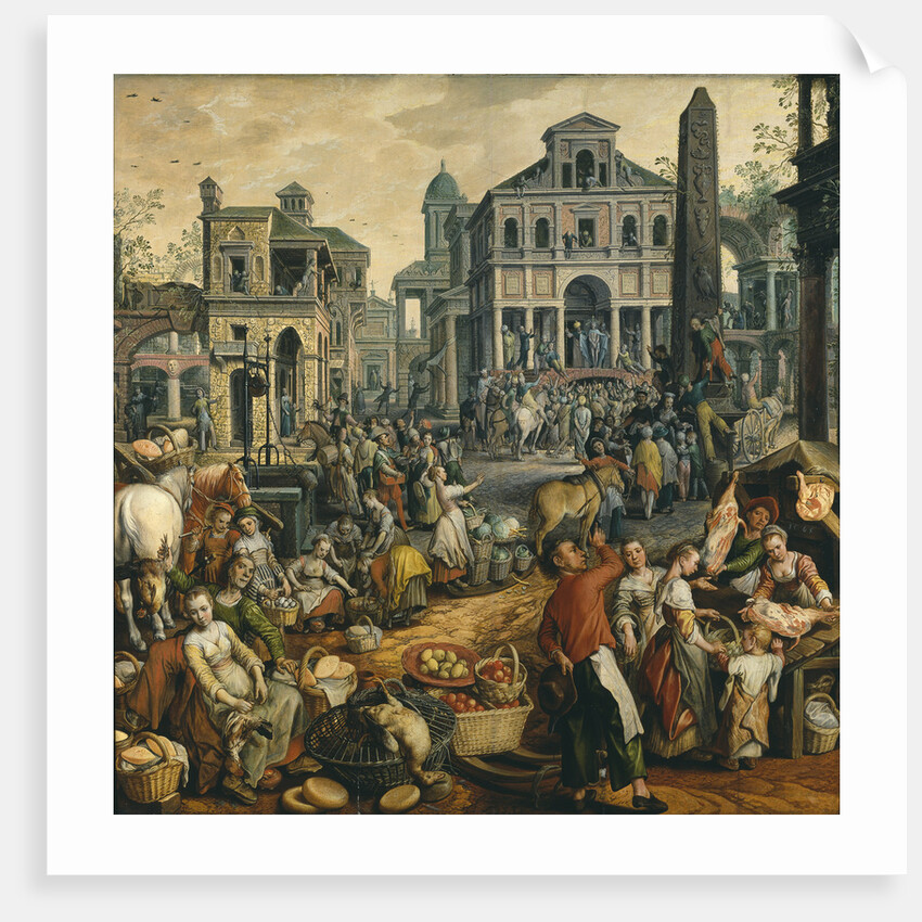 Market Scene with Ecce Homo, 1565 by Anonymous