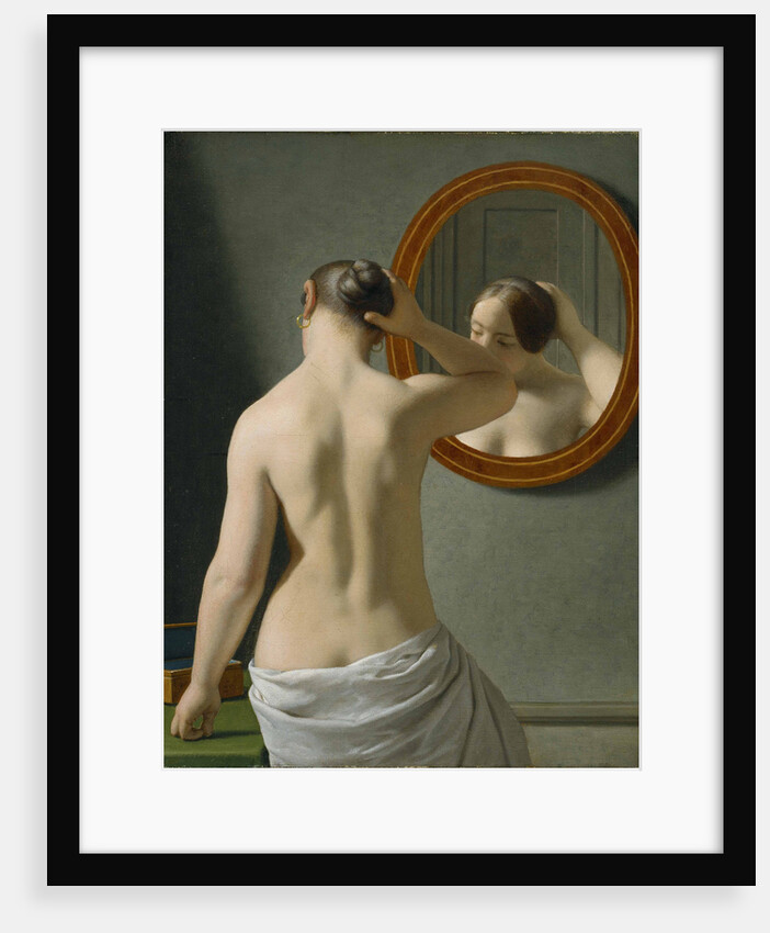 Nude from behind (Morning toilet), 1841 by Anonymous