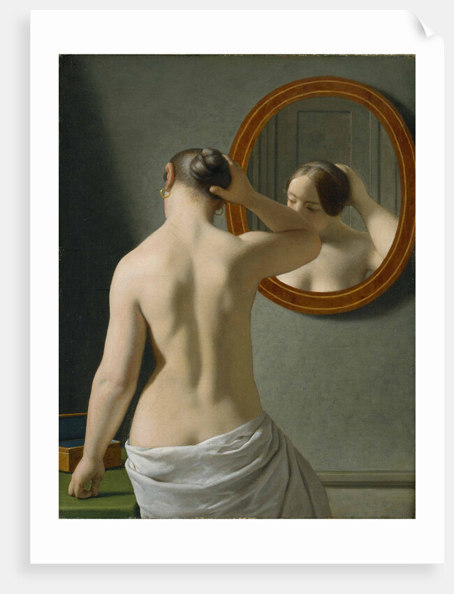 Nude from behind (Morning toilet), 1841 by Anonymous