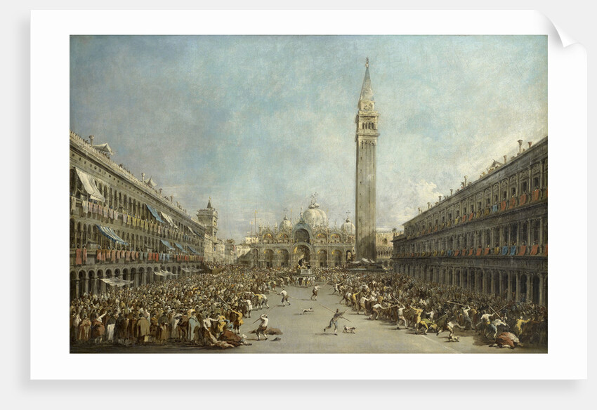 Doge Alvise IV Mocenigo appears on St. Marks Square, ca 1776 by Anonymous