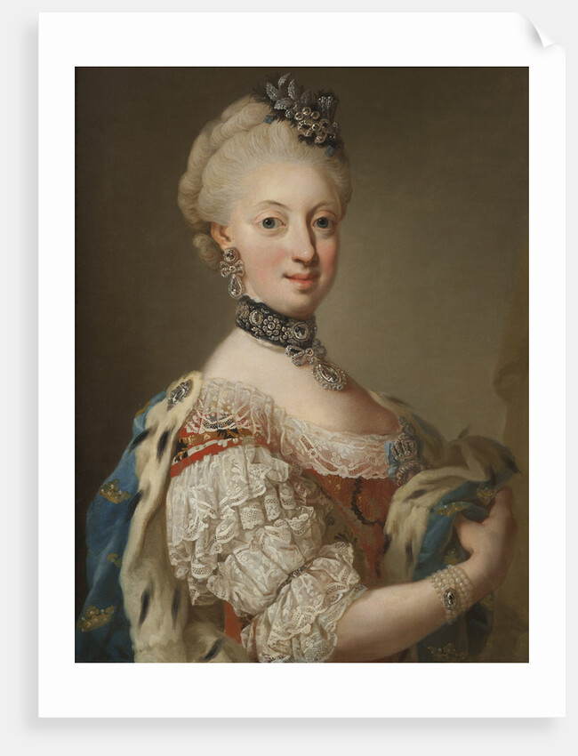 Portrait of Sophia Magdalena of Denmark, Queen of Sweden, 1768 by Anonymous