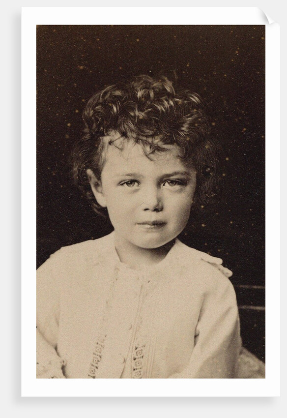 Portrait of Tsarevich Nicholas Aleksandrovich as Child, 1873 by Anonymous