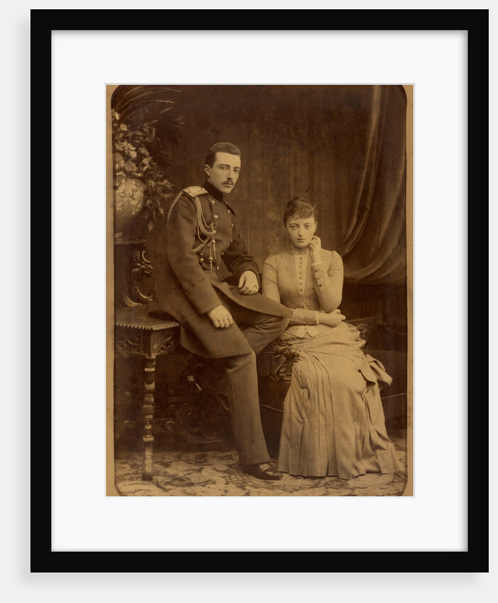 Grand Duke Michael Mikhailovich of Russia and Grand Duchess Anastasia Mikhailovna of Russia, c. 1880 by Anonymous