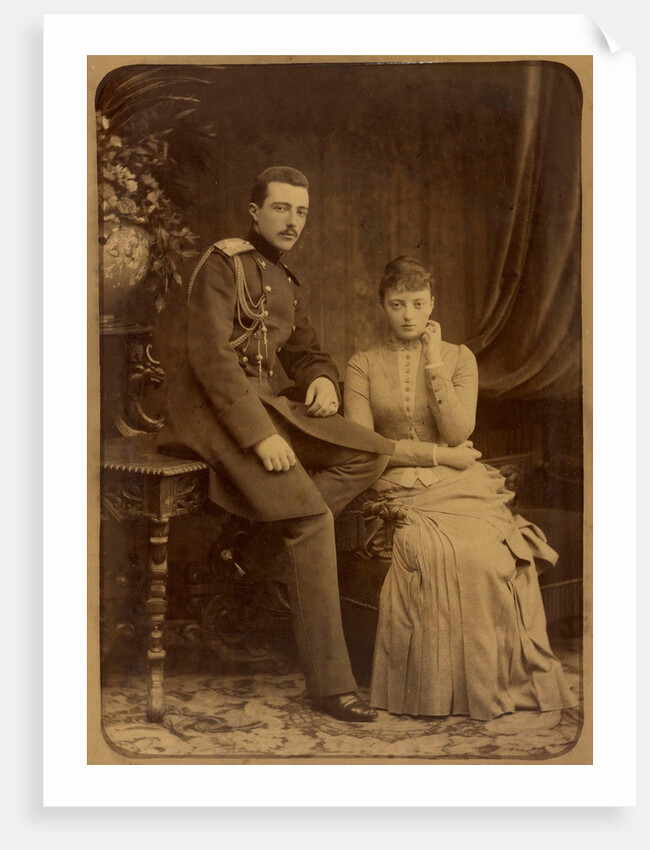 Grand Duke Michael Mikhailovich of Russia and Grand Duchess Anastasia Mikhailovna of Russia, c. 1880 by Anonymous