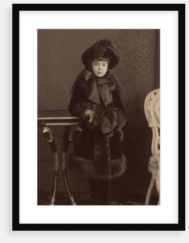 Portrait of Grand Duchess Xenia Alexandrovna of Russia, ca 1884 by Anonymous