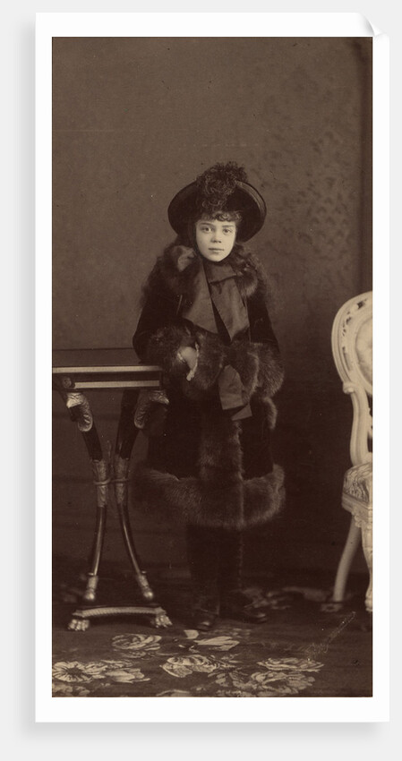 Portrait of Grand Duchess Xenia Alexandrovna of Russia, ca 1884 by Anonymous