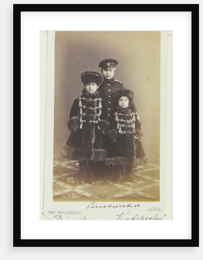 Grand Duke Dimitri Constantinovich, Grand Duke Constantin Constantinovich and Grand Duke Vyacheslav by Anonymous