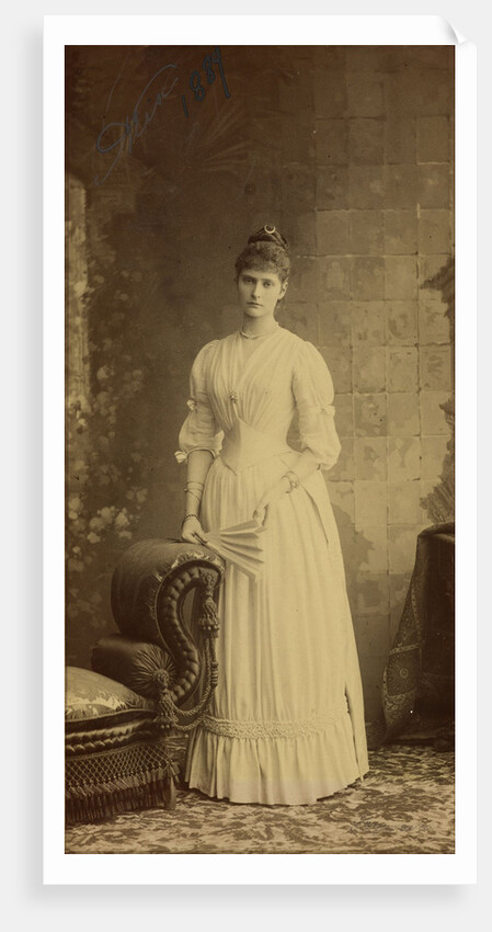 Portrait of Empress Alexandra Fyodorovna of Russia as Grand Duchess, 1889 by Anonymous