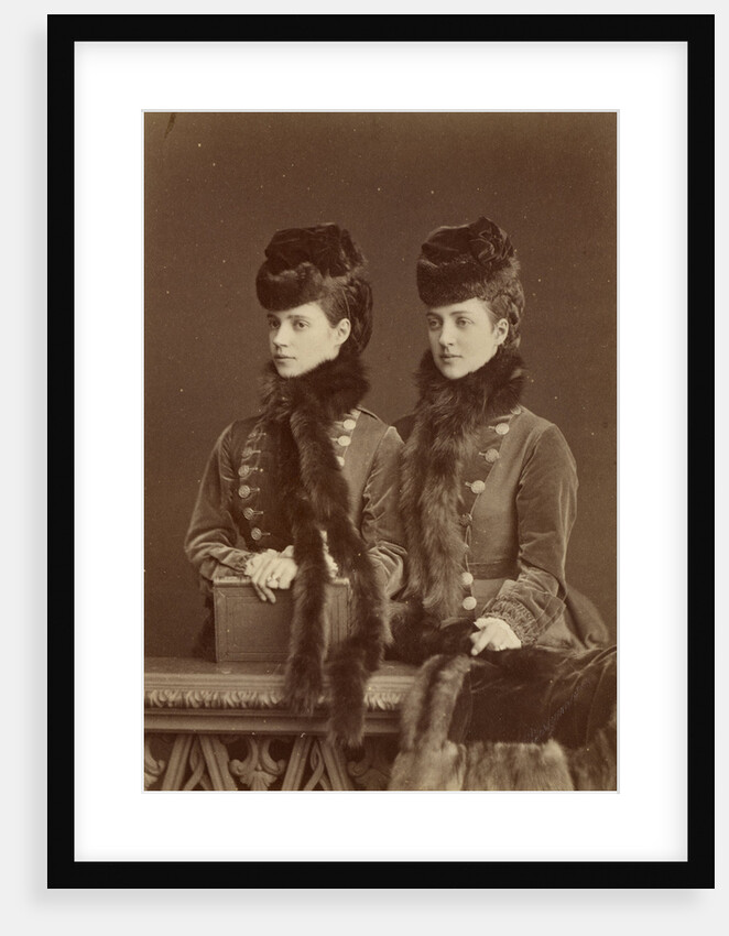 Tsesarevna Maria Feodorovna, later Empress of Russia, and the Princess of Wales (1844-19 by Anonymous
