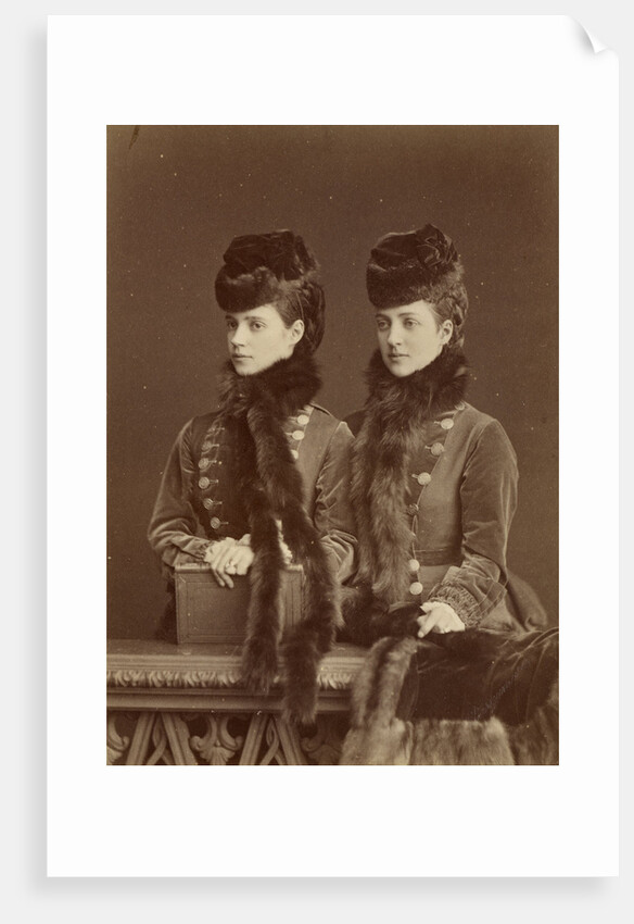 Tsesarevna Maria Feodorovna, later Empress of Russia, and the Princess of Wales (1844-19 by Anonymous
