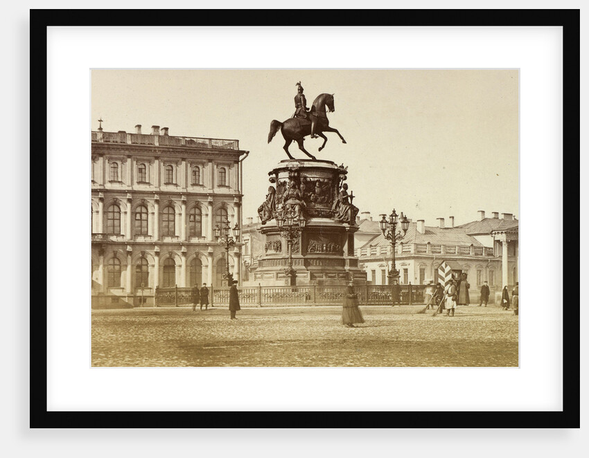 View of the Monument to Emperor Nicholas I on Saint Isaacs Square, 1874 by Anonymous