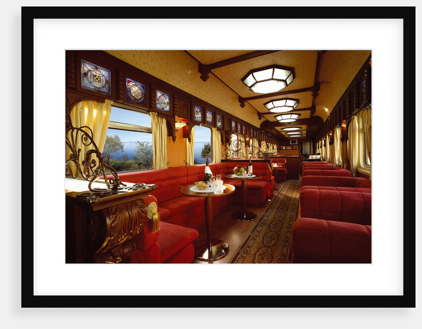 The Golden Eagle Trans-Siberian Express. The Rail Car Restaurant by Anonymous