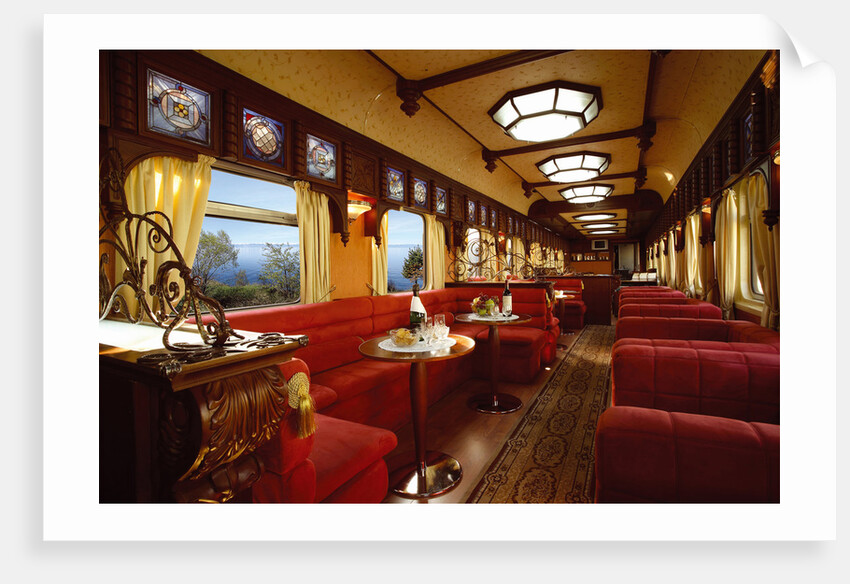 The Golden Eagle Trans-Siberian Express. The Rail Car Restaurant by Anonymous