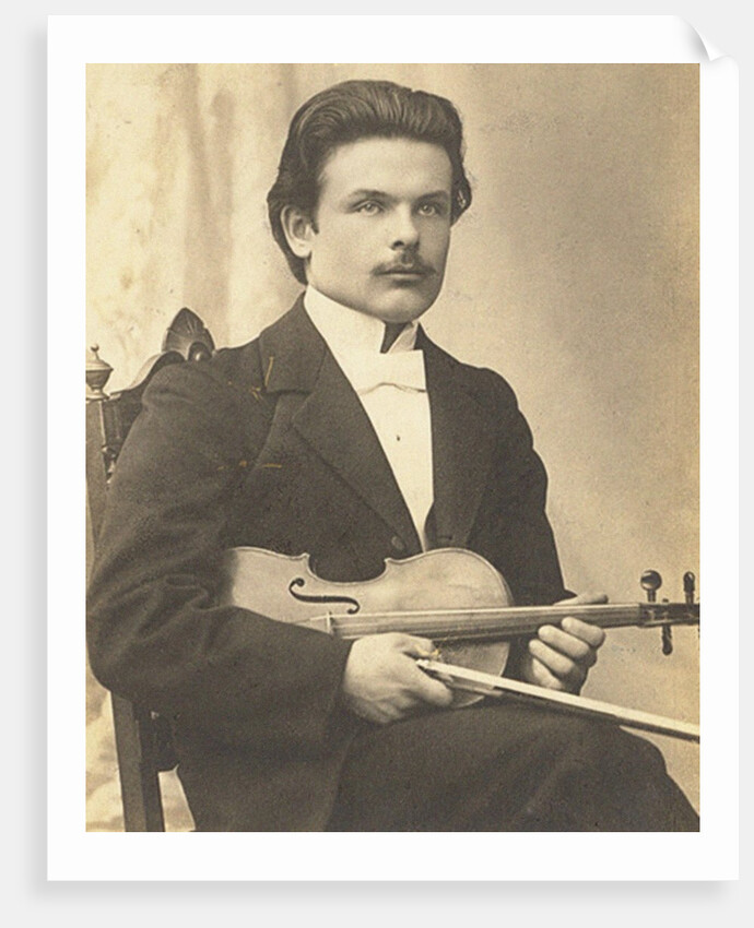 Victor Novacek after the premiere of Violin Concerto in D minor, Op. 47 by Jean Sibelius by Anonymous