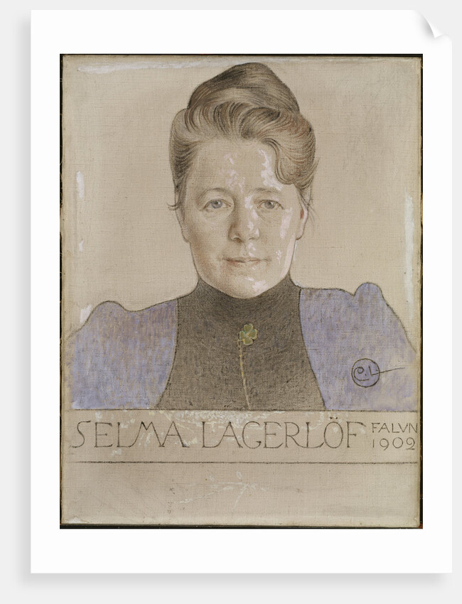 Portrait of the author Selma Lagerlöf, 1902 by Anonymous