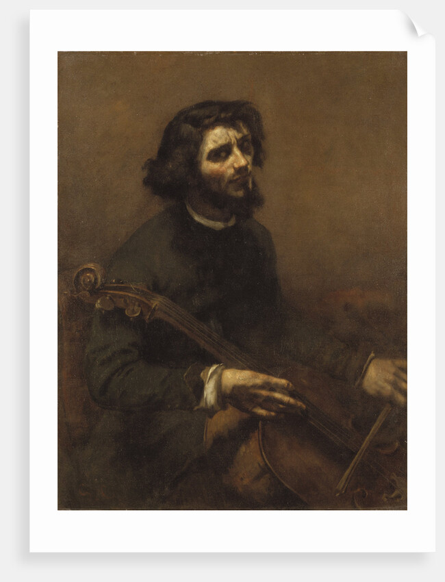 The Cellist (Self-portrait), 1847 by Anonymous