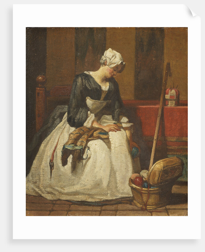 The Embroideress by Anonymous